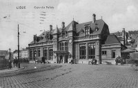 carte postale de Liège Gare du Palais