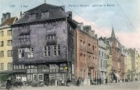 carte postale ancienne de Liège Maison Havart - Quai de la Batte