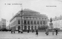 carte postale de Liège Le Théatre royal