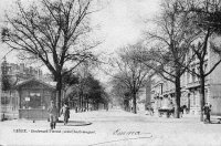 carte postale ancienne de Liège Boulevard Piercot (vers Charlemagne)