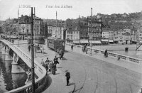 carte postale ancienne de Liège Pont des Arches