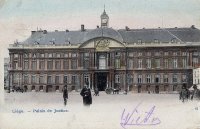 carte postale ancienne de Liège Palais de Justice