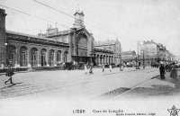 carte postale de Liège Gare de Longdoz
