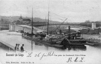 carte postale ancienne de Liège Vue prise du Boulevard Frère-Orban