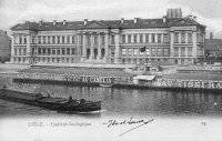 carte postale de Liège Institut Zoologique (quai van Beneden)