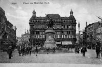 carte postale de Liège Place du maréchal Foch