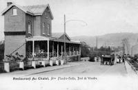 carte postale ancienne de Wandre Restaurant Au Châlet. Maison Flandres Godin. Pont de Wandre