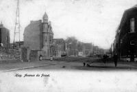 carte postale ancienne de Huy Avenue du fossé