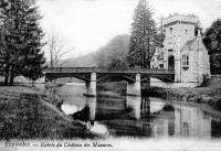 carte postale ancienne de Pepinster Entrée du château des Mazures