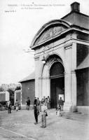 postkaart van Seraing L'entrée de l'établissement des cristalleries du Val Saint-Lambert