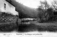 carte postale ancienne de Pepinster La Hoëgne vers Juslenville