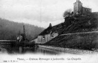carte postale ancienne de Theux Château Rittweger à Juslenville. La Chapelle.