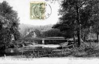 carte postale ancienne de Sy Pont du chemin de fer