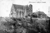 carte postale ancienne de Chèvremont Eglise et Couvent
