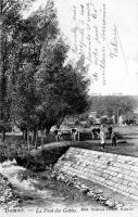 carte postale ancienne de Hamoir Le pont des Gattes