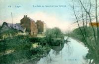carte postale ancienne de Liège Un coin du quartier des Vennes