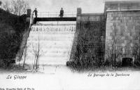 carte postale ancienne de La Gileppe Le barrage de la Borchenne