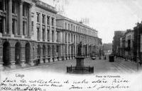 carte postale de Liège Place de l'université