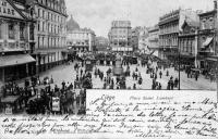 carte postale de Liège Place Saint Lambert
