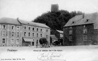 carte postale ancienne de Poulseur Ruines du château des 4 fils Aymon