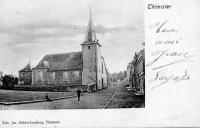 carte postale ancienne de Thimister L'église et le village