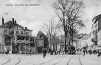 carte postale ancienne de Liège Boulevard de la Sauvenière