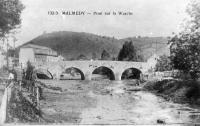 carte postale ancienne de Malmedy Pont sur la Warche