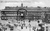 carte postale de Liège Palais des Princes-Evêques et Place Saint-Lambert