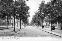 carte postale ancienne de Spa Allée du Marteau