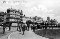 carte postale de Liège Le marché aux Chevaux