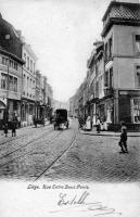 carte postale de Liège Rue entre deux-ponts au croisement de la rue derrière les potiers