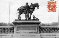 postkaart van Luik Statue Le Houilleur (Les Terrasses)