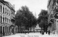 carte postale ancienne de Verviers Place des MiniÃ¨res
