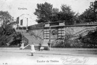 carte postale ancienne de Verviers Escalier du ThÃ©atre