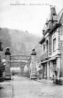 carte postale ancienne de Chaudfontaine Pont et Hôtel du Pont