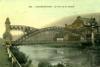 carte postale ancienne de Chaudfontaine Le Pont de la Vesdre