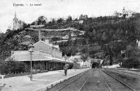 carte postale ancienne de Esneux Le Tunnel