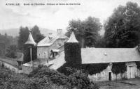 carte postale ancienne de Aywaille Bords de l'Amblève Château et ferme de Martinrive