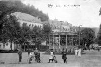 carte postale ancienne de Spa La place Royale