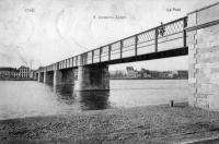 carte postale ancienne de Visé Le pont