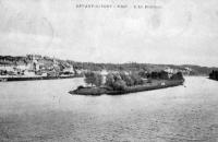 carte postale ancienne de Visé L'île Robinson