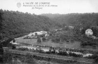 carte postale ancienne de Palogne Panorama de le ferme et du château de Palogne