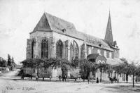 carte postale ancienne de Visé L'église