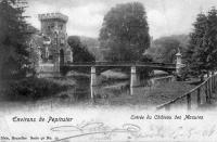 carte postale ancienne de Pepinster Entrée du château des Mazures