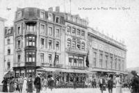 carte postale ancienne de Spa Le kursaal et la place Pierre le Grand