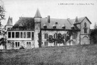 carte postale ancienne de Bra-sur-Lienne Le château vu du parc