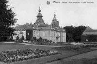 carte postale ancienne de Modave Château : Vues perspective - Façade prinicpale