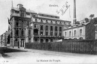 carte postale ancienne de Verviers La maison du Peuole