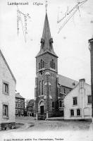 carte postale ancienne de Lambermont L'église