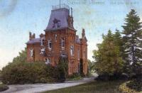carte postale ancienne de Pepinster Château de Tribomont - Vue prise de profil